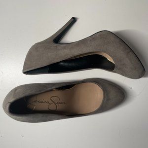 Jessica Simpson, Grey Heel, 7.5